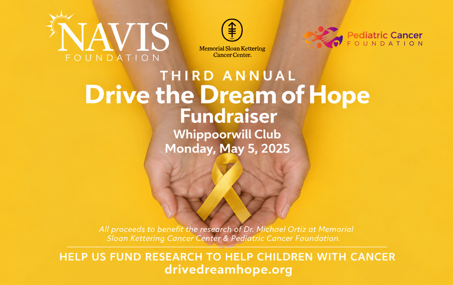 Navis Foundation Drive the Dream of Hope fundraiser cover artwork